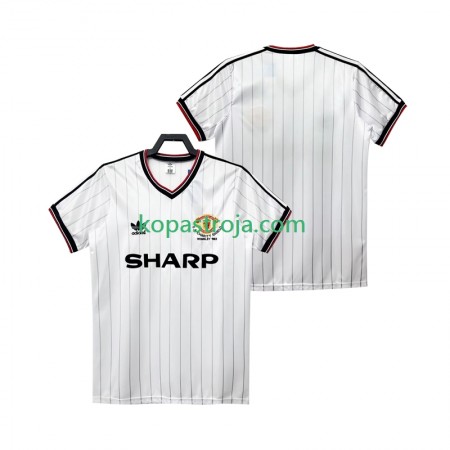 Billiga Fotbollströjor Manchester United 1983 1984 Retro Borta tröja Kortärmad